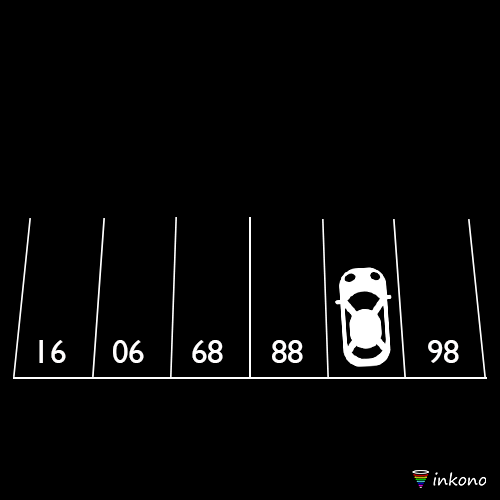 What number is the car parked at?