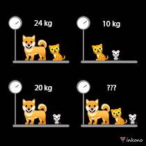 ¿Cuánto pesan los 3 animales juntos? | Reto Matemático